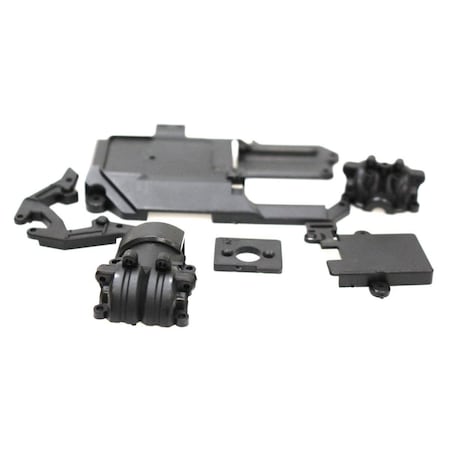 Plastiflex Co Rage RC  Gearbox Housing & Upper Deck Servo Cover RGRC2462